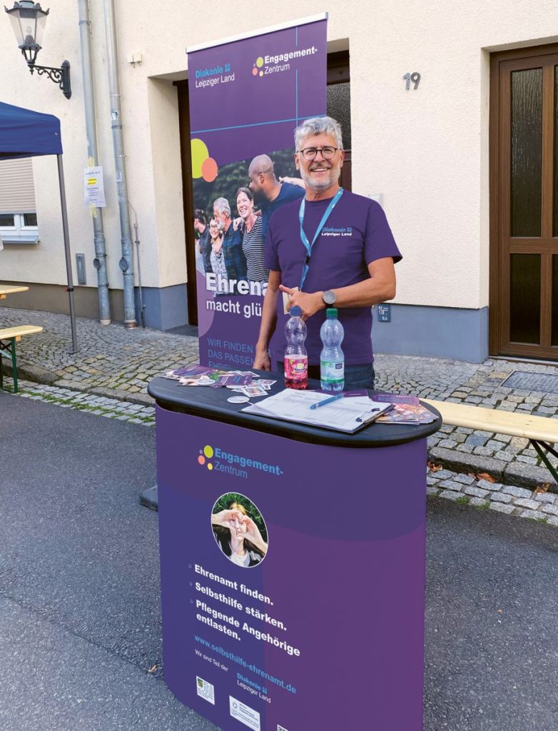 Engagement-Scout am Stand zum Inklusionsfest