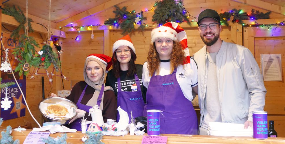 Stand Weihnachtsmarkt Come In